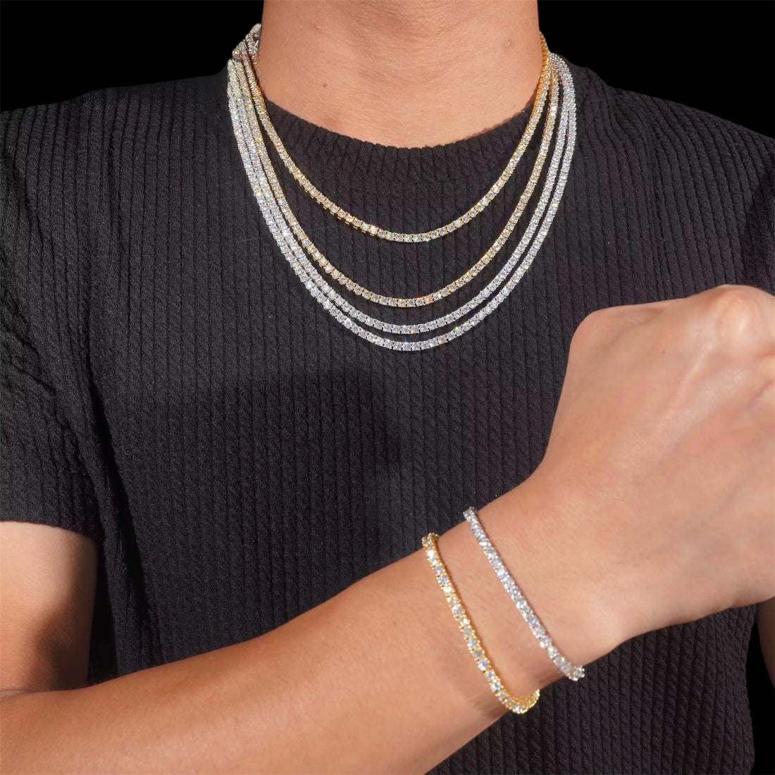 3MM Moissanite Tennis Chain