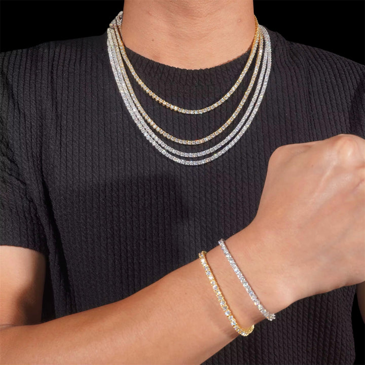 3MM Moissanite Tennis Chain