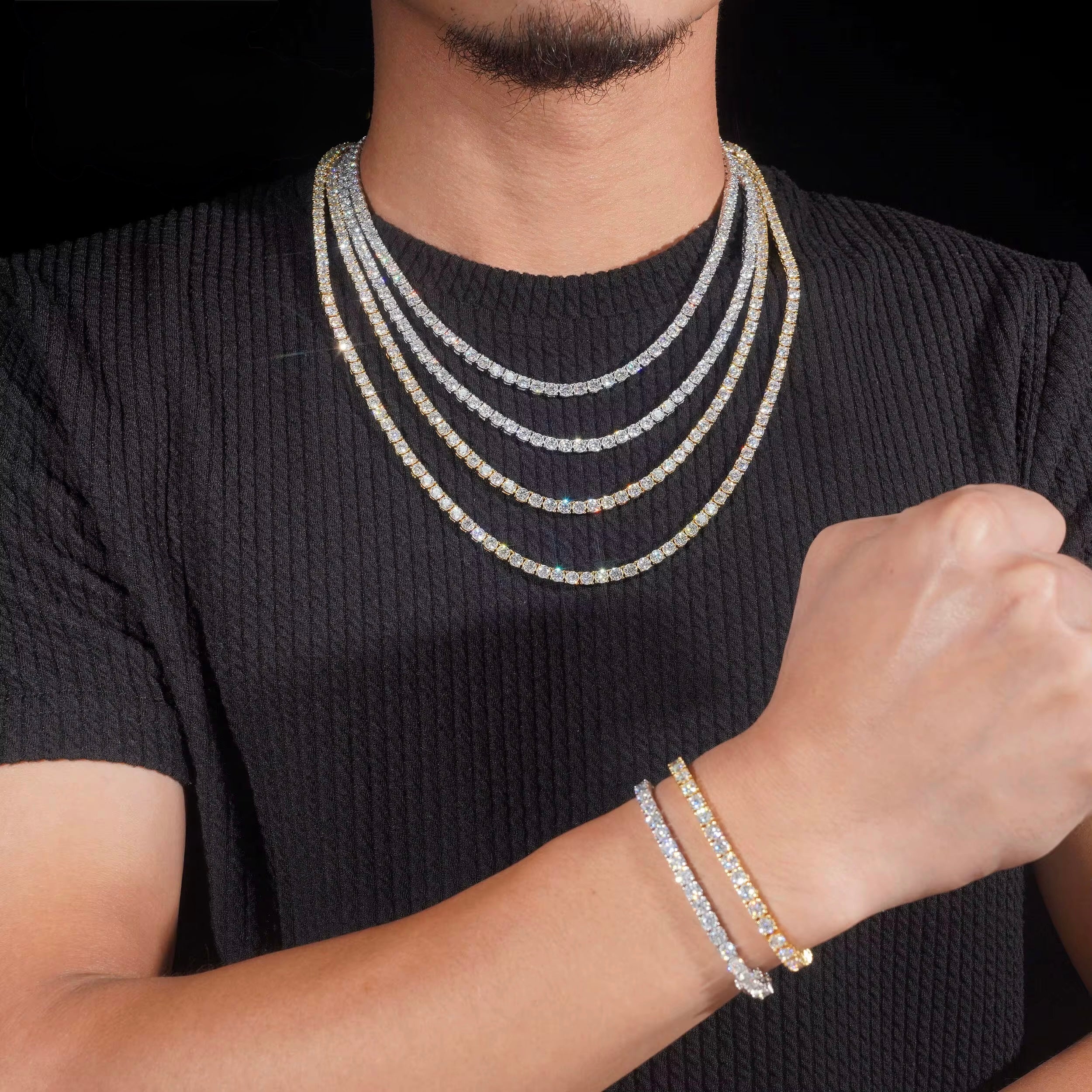 4MM Moissanite Tennis Chain