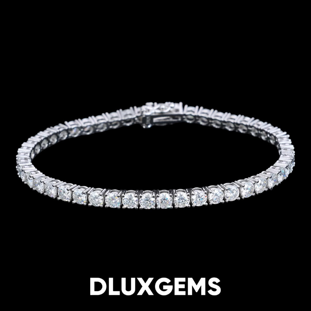 4MM Moissanite Tennis Bracelet