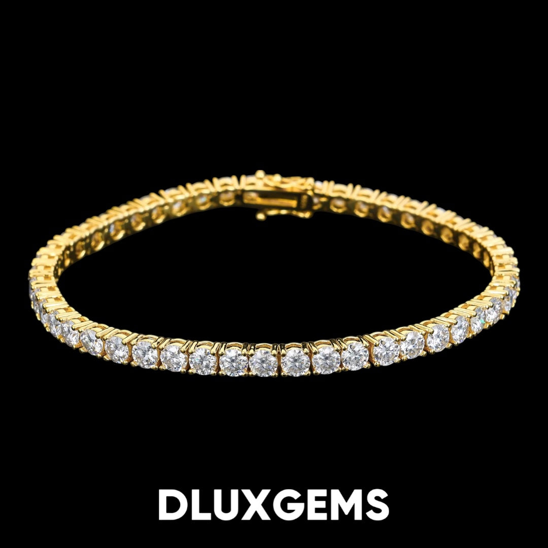 4MM Moissanite Tennis Bracelet
