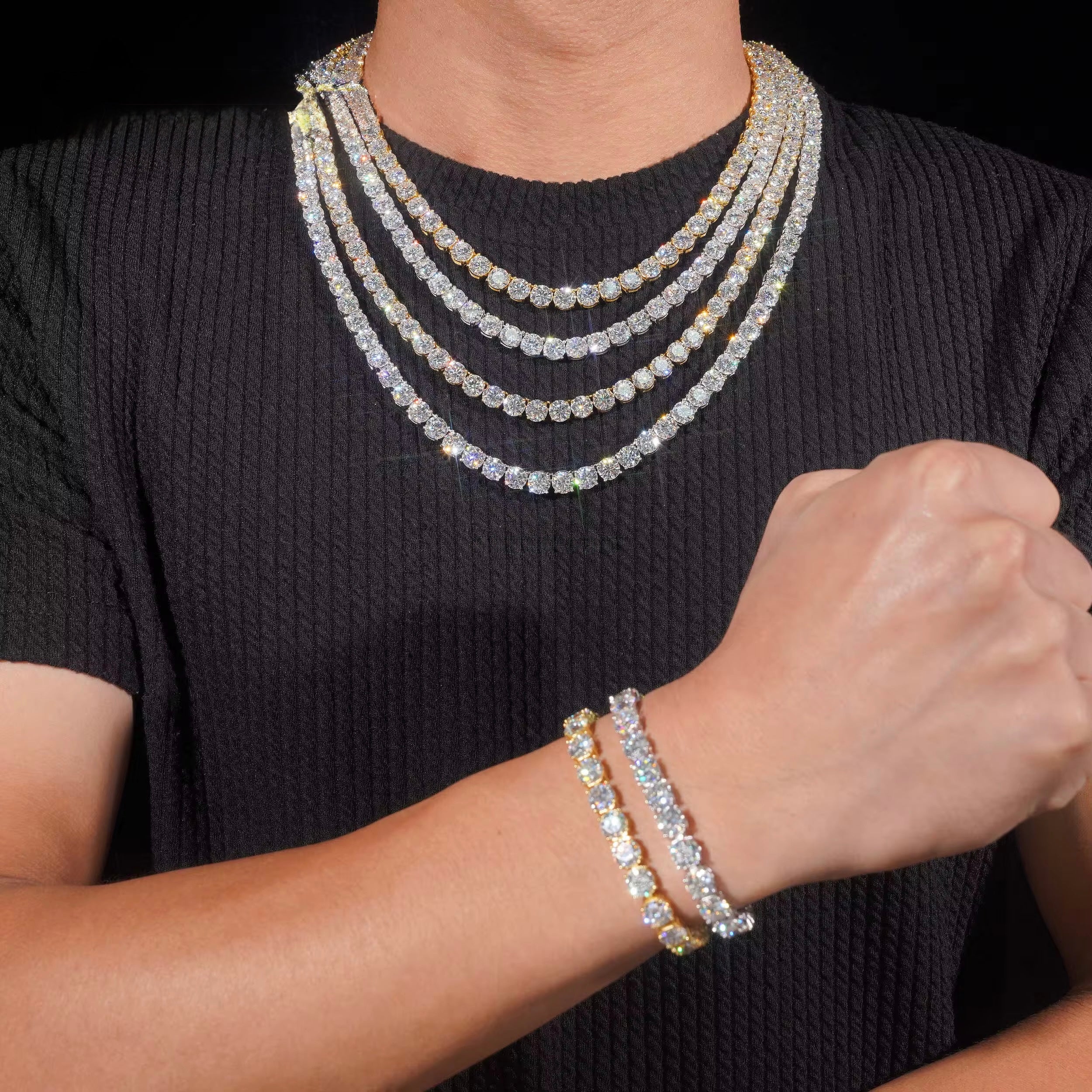 6.5MM Moissanite Tennis Chain