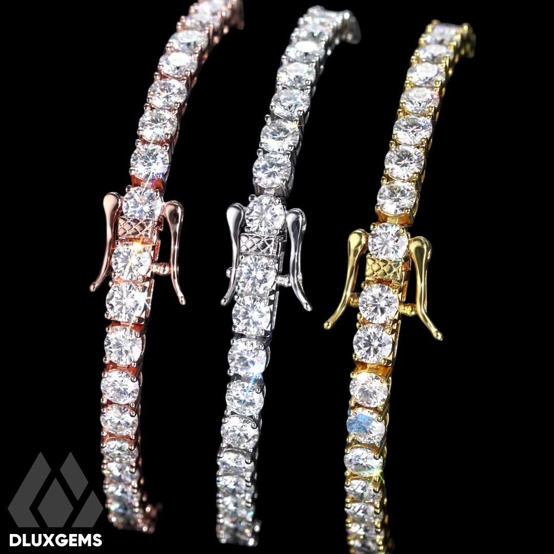 Iced Out Moissanite Tennis Bracelet