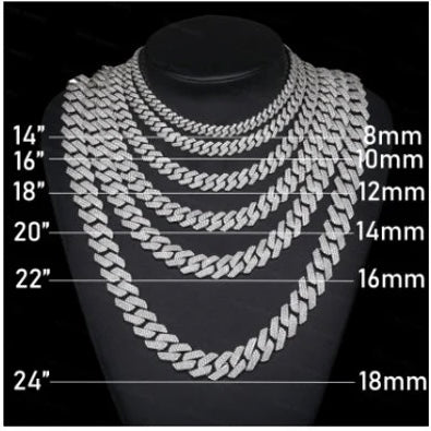 La Cubana Miami Cuban Link Prong Chain