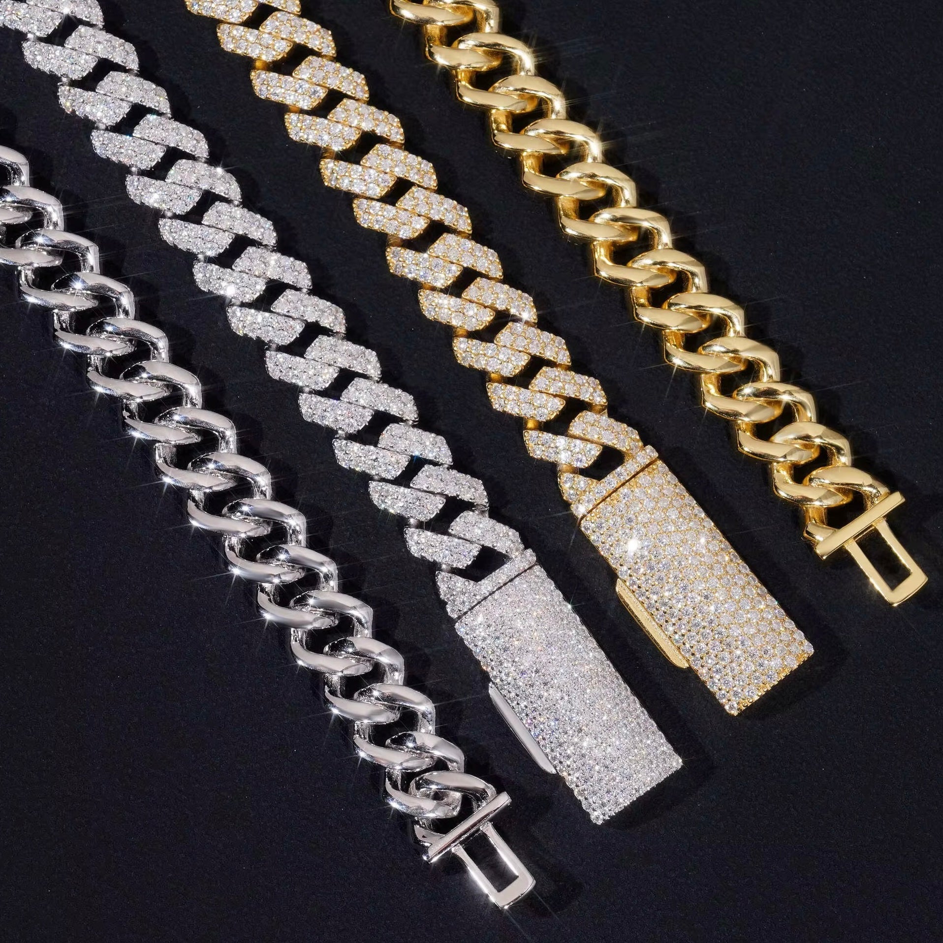 La Cubana Miami Cuban Link Prong Bracelet