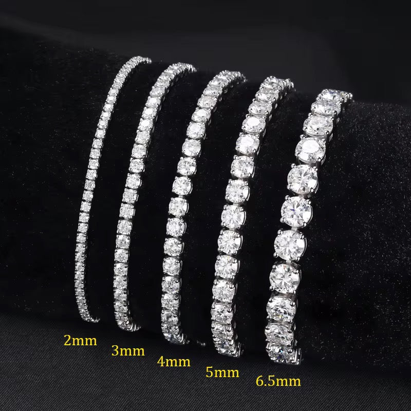 Iced Out Moissanite Tennis Bracelet