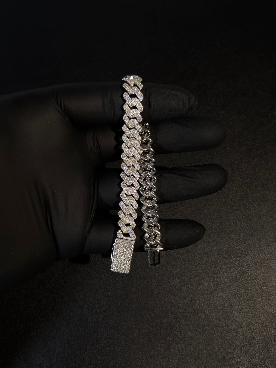 Iced Miami Cuban Link Prong Bracelet