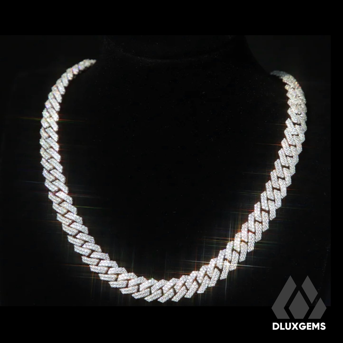 La Cubana Miami Cuban 2 Row Iced Out Chain