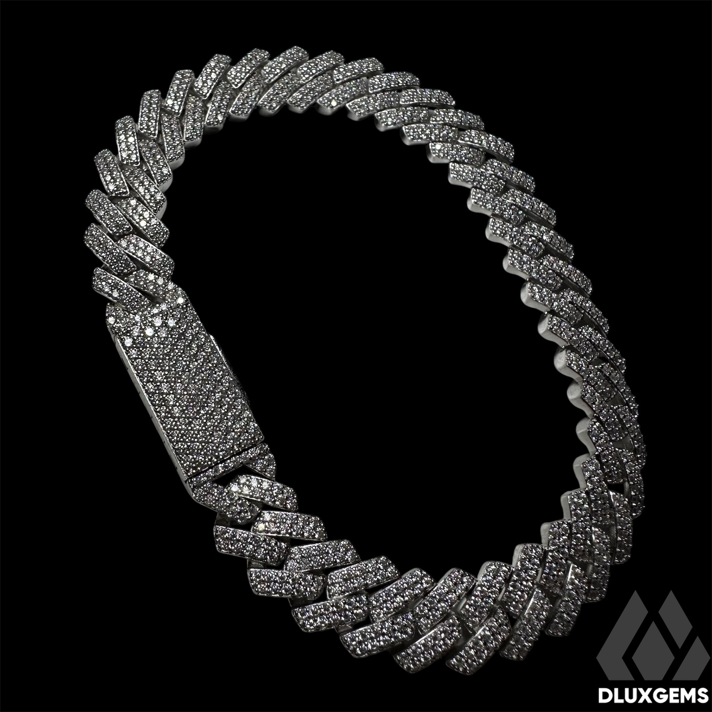 La Cubana Miami Cuban Link Prong Bracelet