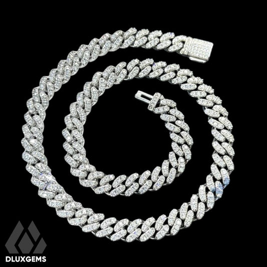 La Cubana Curb Cuban 1 Row Iced Out Chain