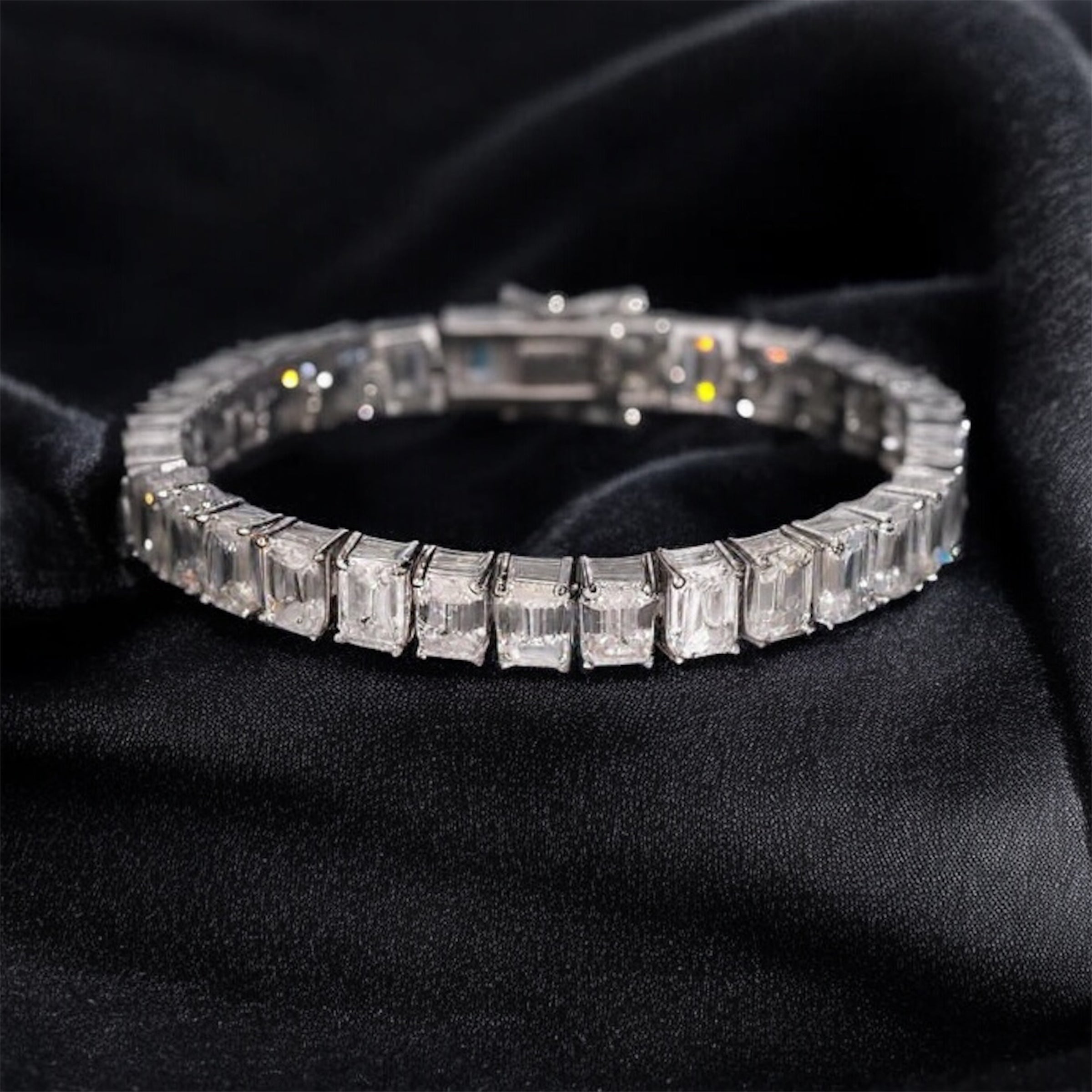 Emerald Cut Tennis Bracelet