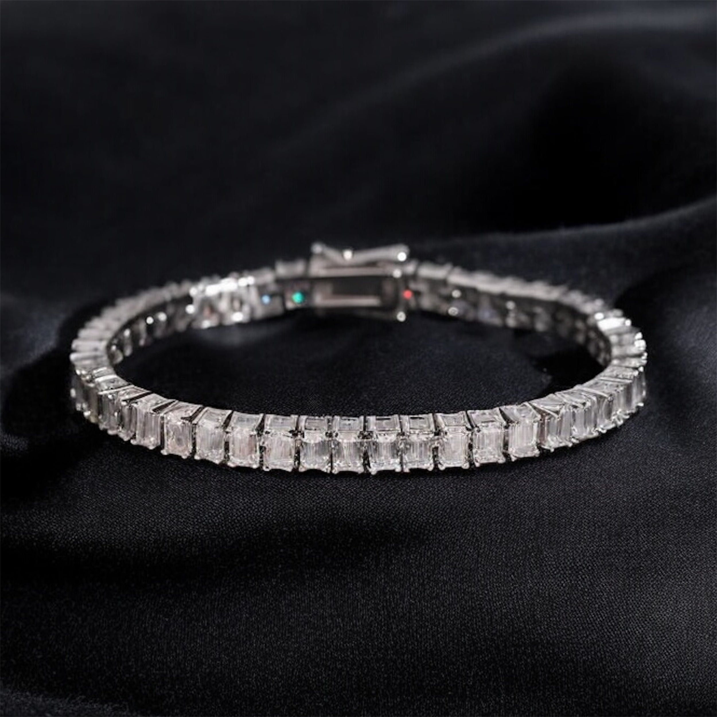 Emerald Cut Tennis Bracelet