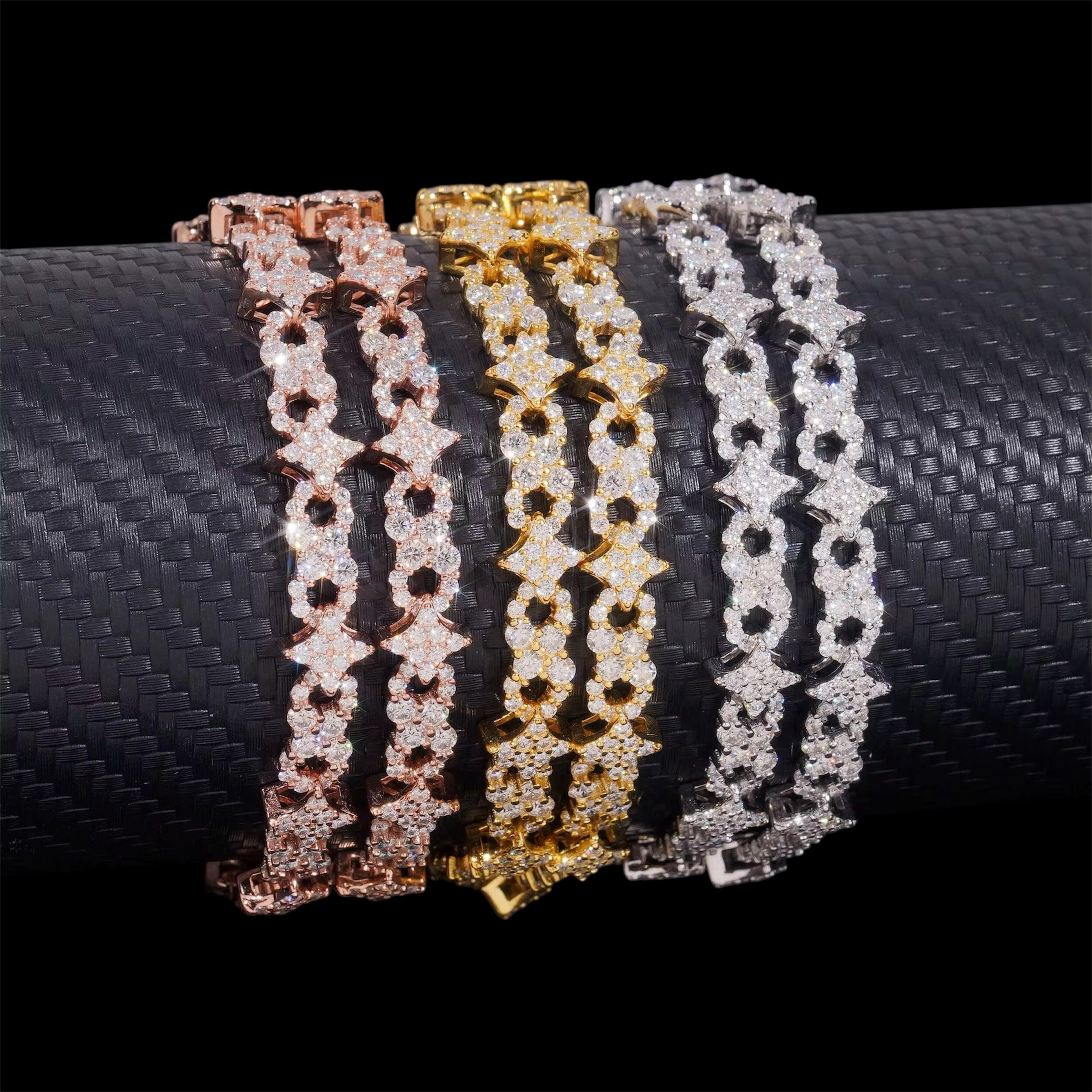 Iced Infinity Star Bracelet