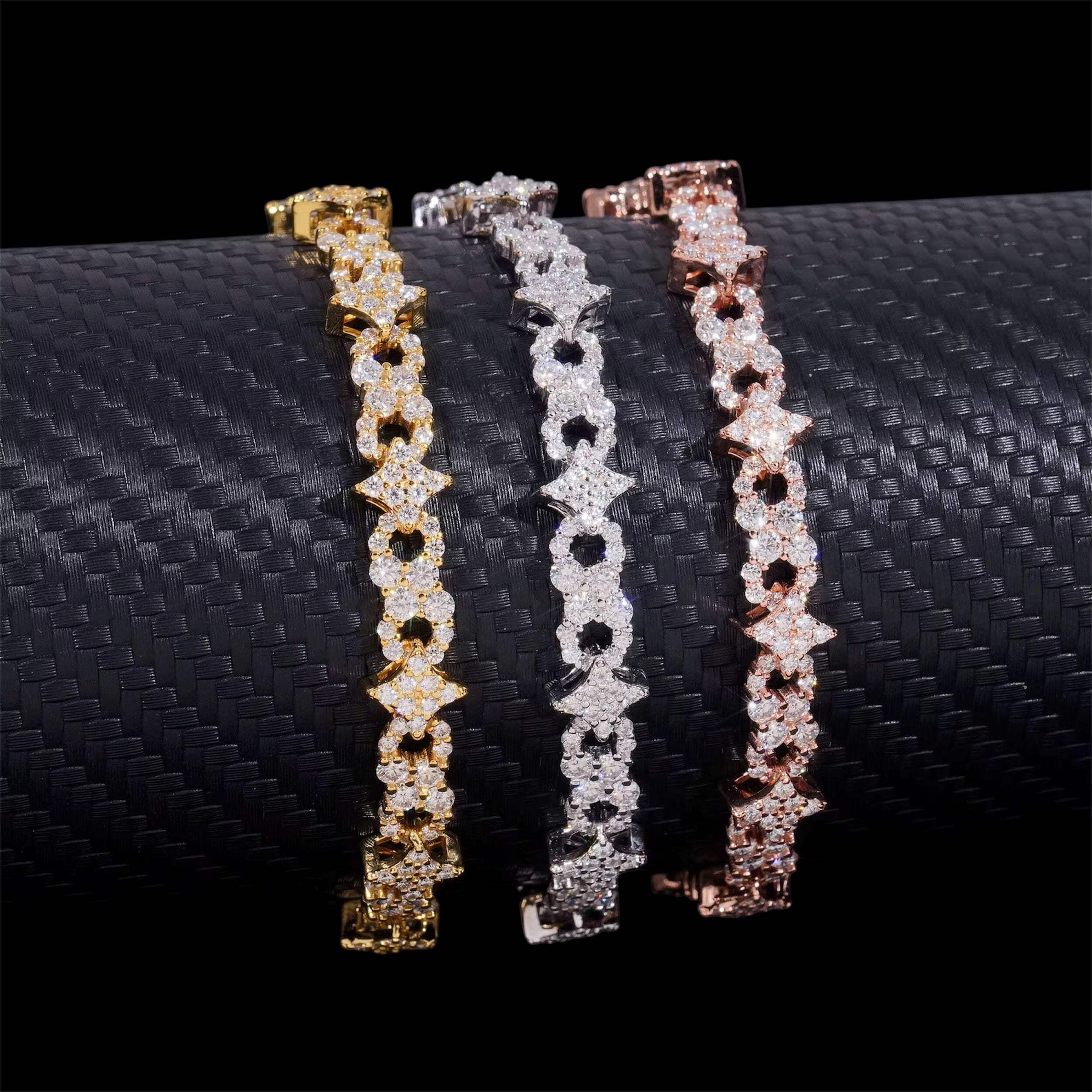 Iced Infinity Star Bracelet