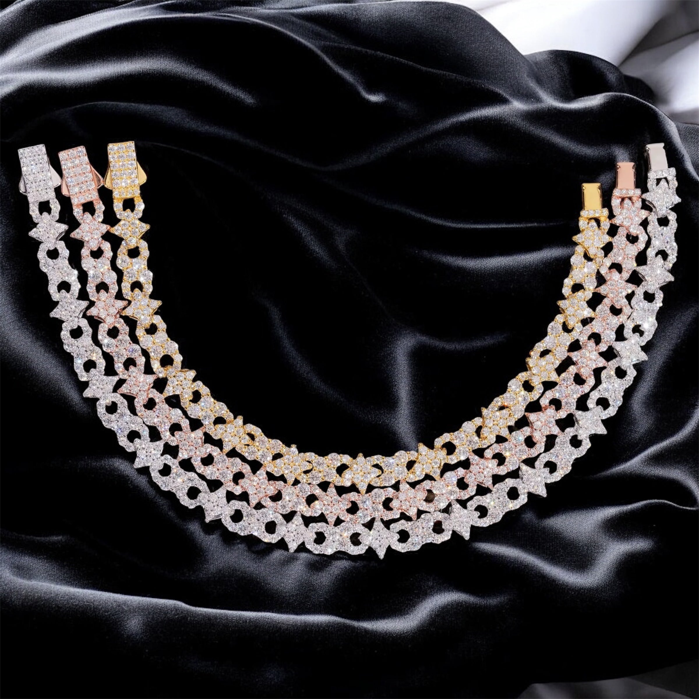 Iced Infinity Star Bracelet