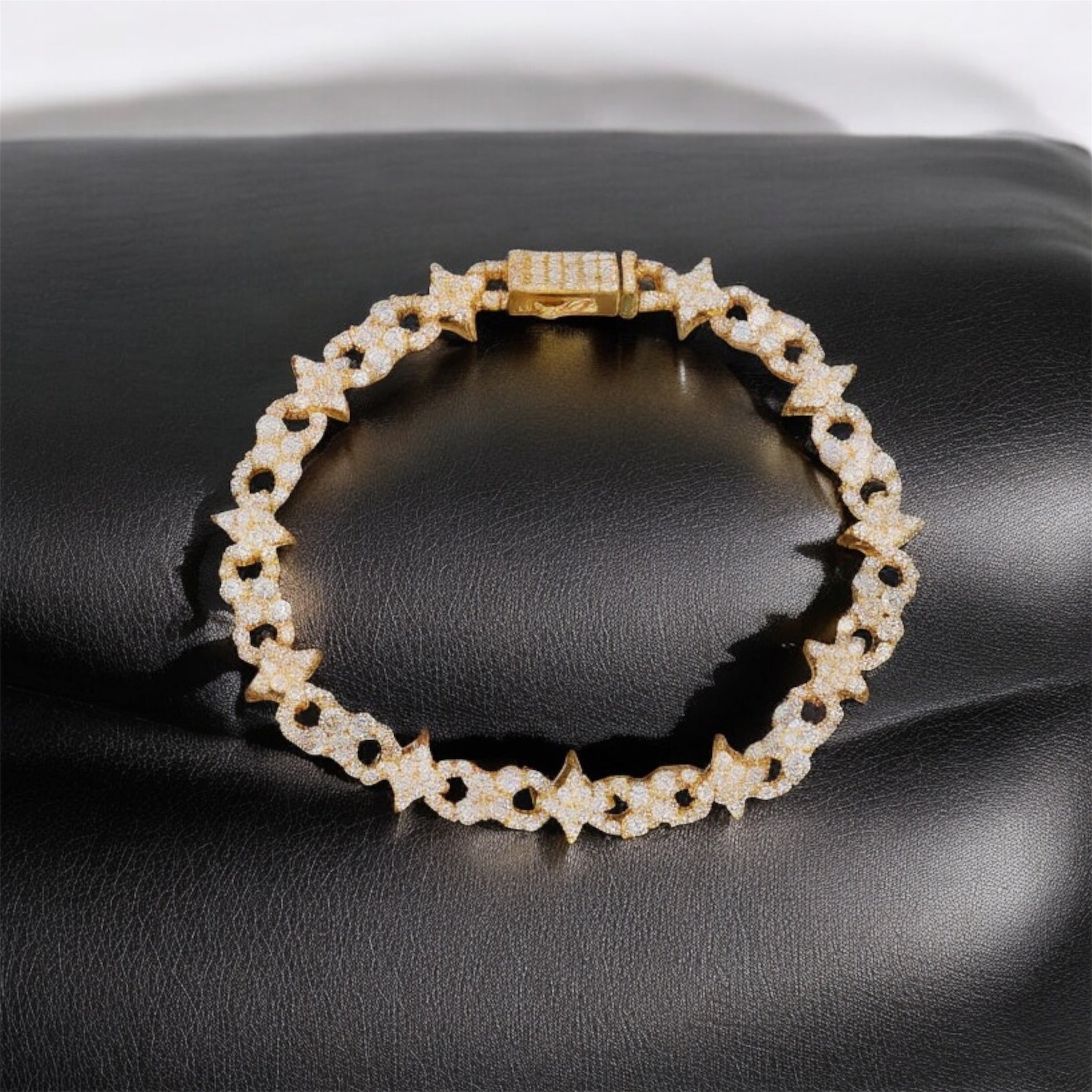 Iced Infinity Star Bracelet