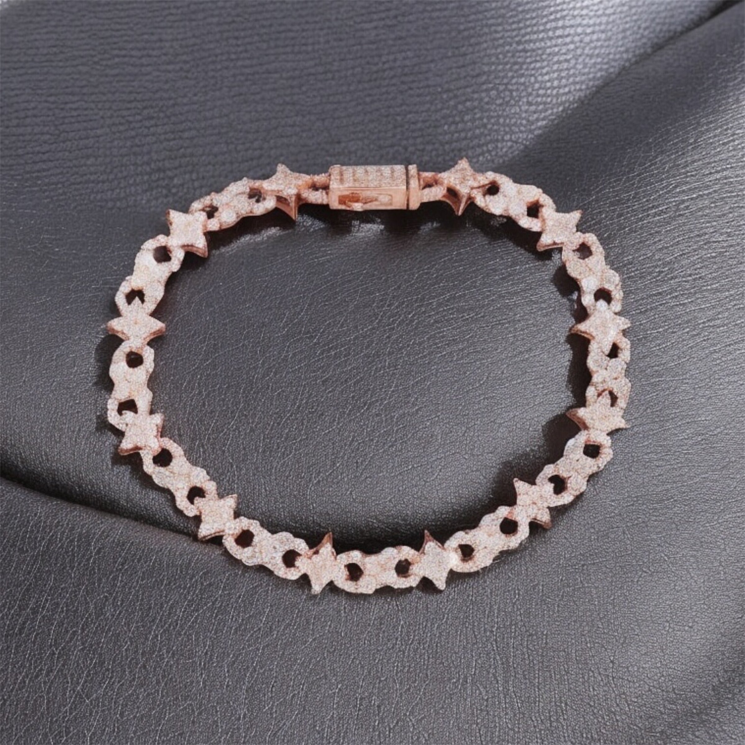 Iced Infinity Star Bracelet