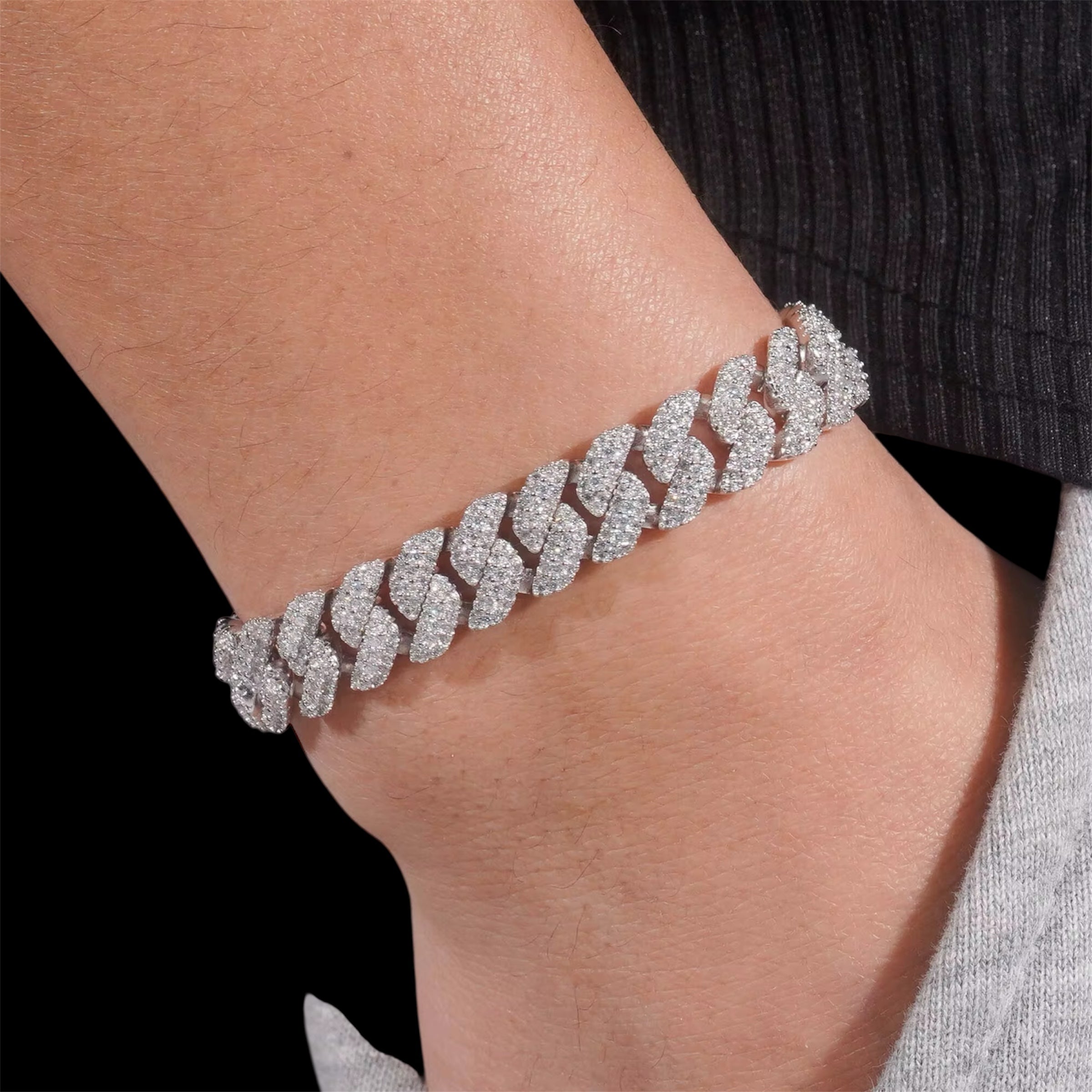 La Cubana 3 Row Miami Cuban Link Bracelet