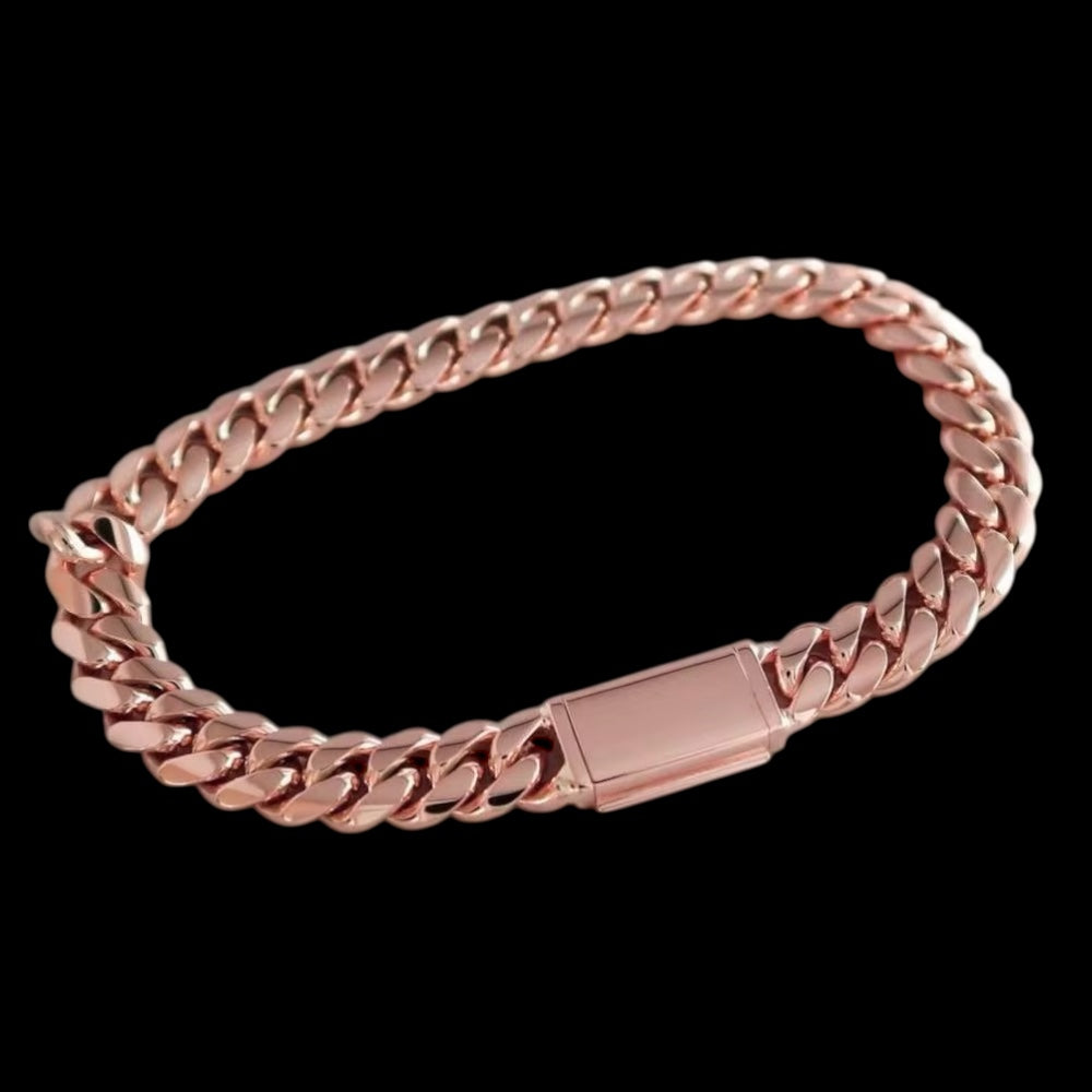 Classic Cuban Link Bracelet (Plain Sleek Lock)