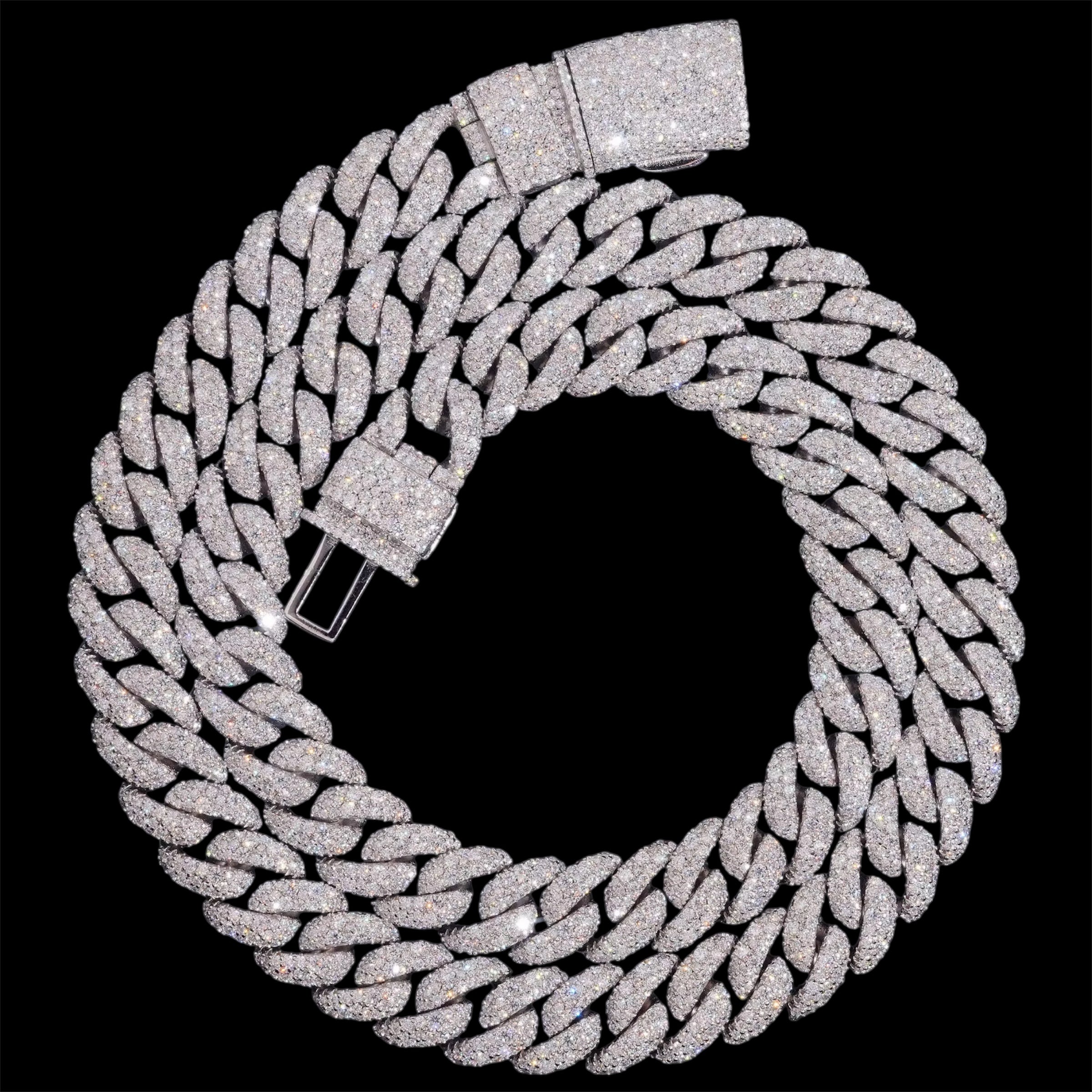 12MM La Cubana Mosaic Cuban Link Chain