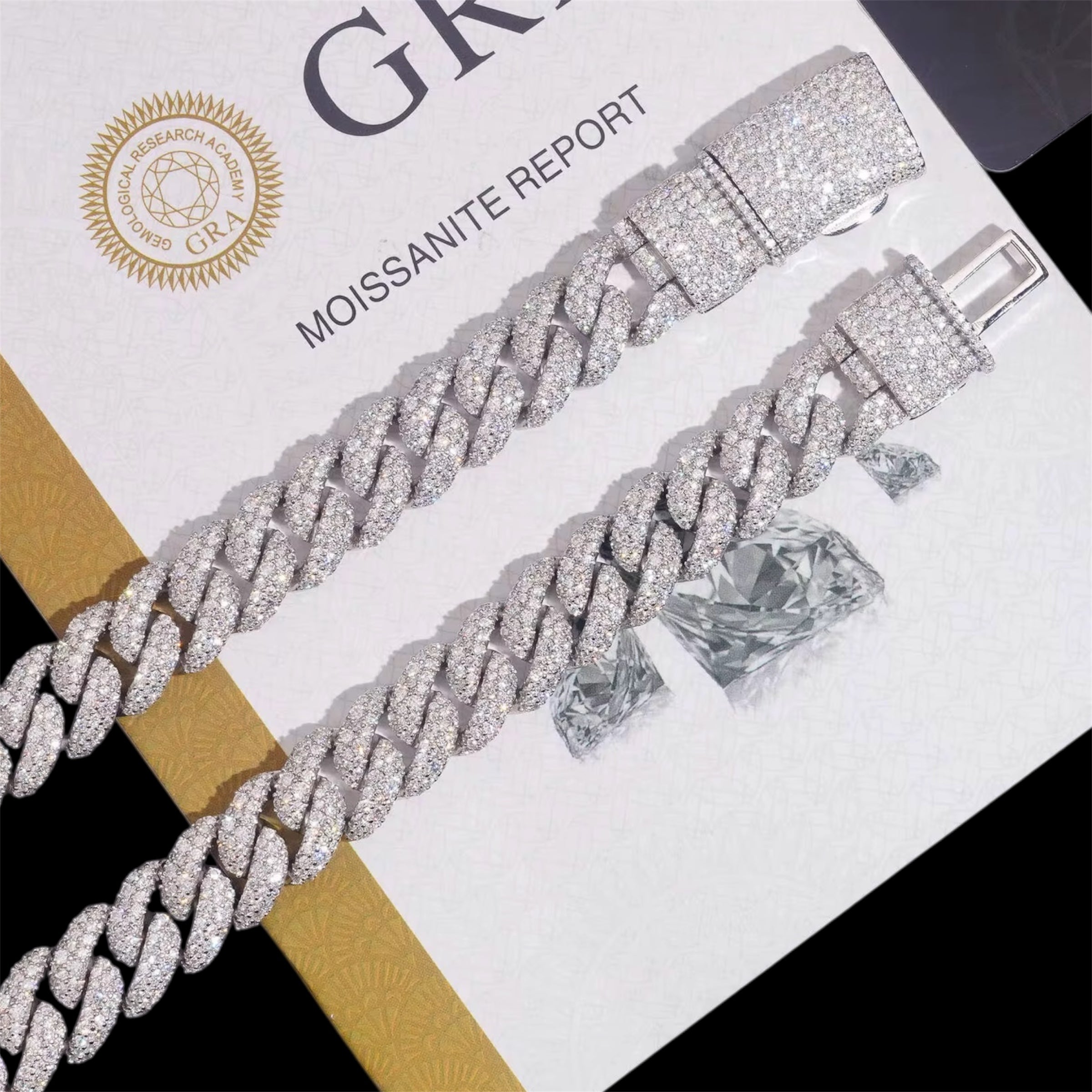 12MM La Cubana Mosaic Cuban Link Chain