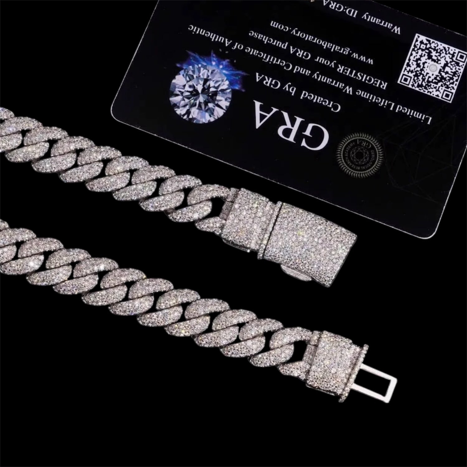 12MM La Cubana Mosaic Cuban Link Chain