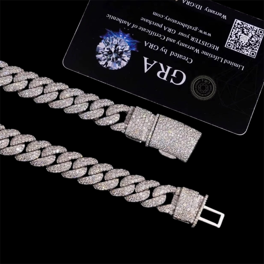 12MM La Cubana Mosaic Cuban Link Chain