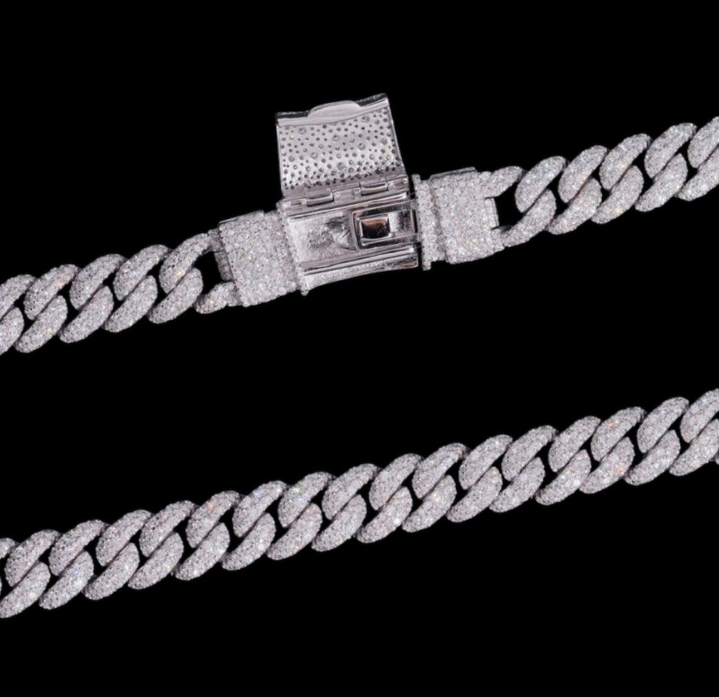 12MM La Cubana Mosaic Cuban Link Chain