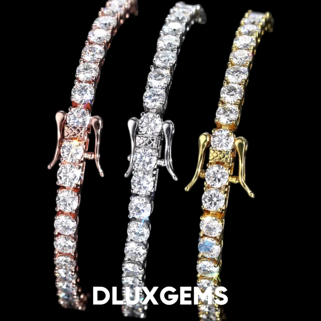 3MM Moissanite Tennis Bracelet