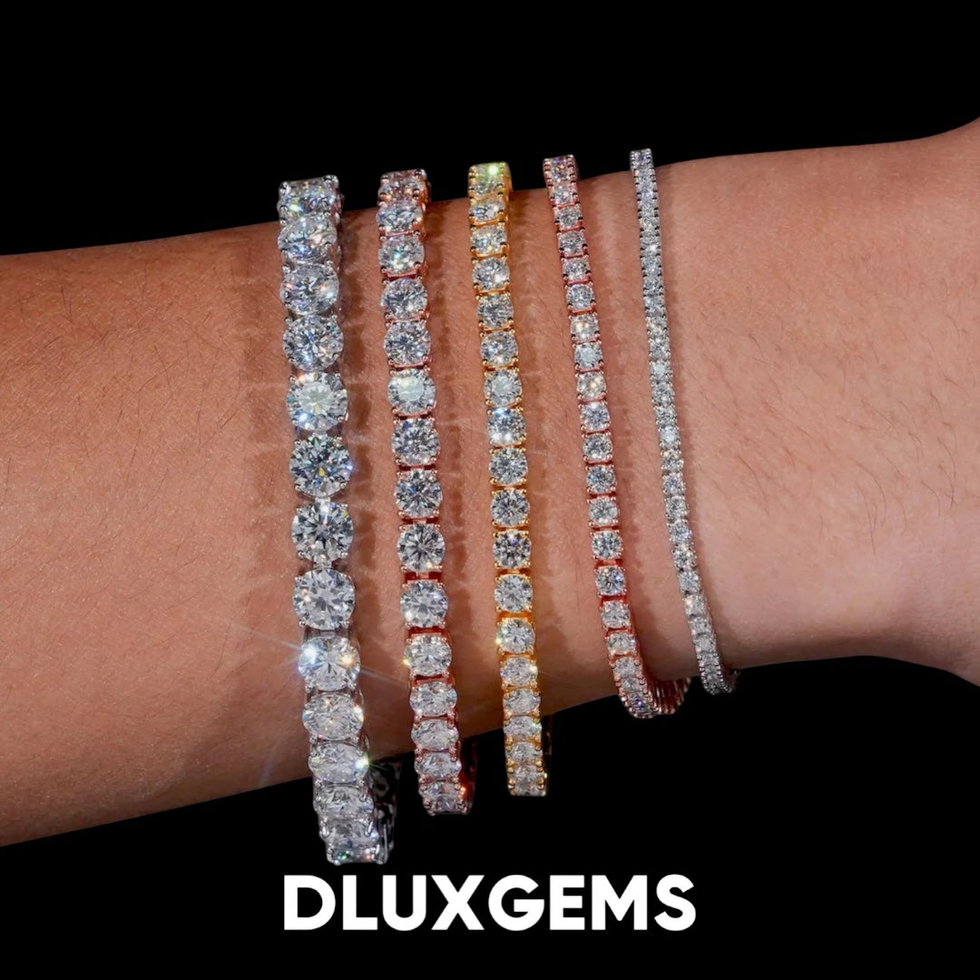 3MM Moissanite Tennis Bracelet