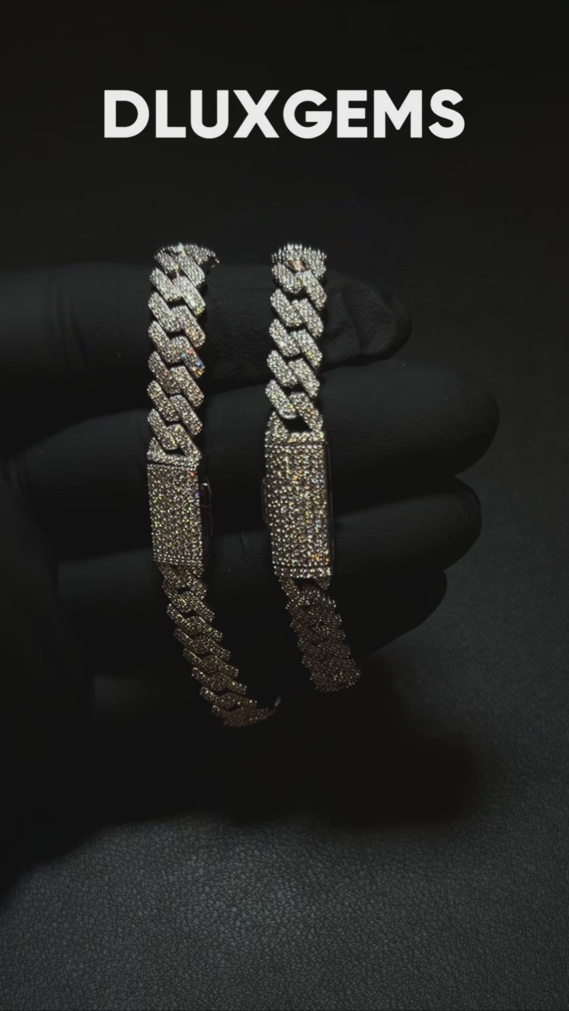 Iced Miami Cuban Link Prong Bracelet