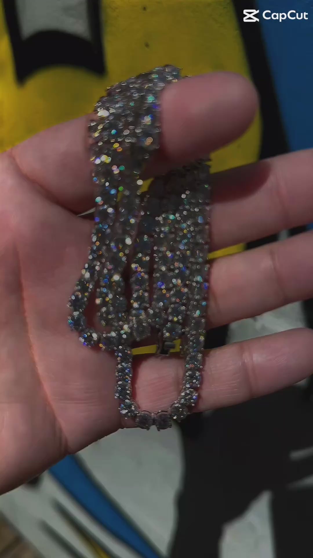 Iced Out Moissanite Tennis Chain